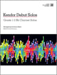 Kendor Debut Solos Clarinet Book with Online Audio Access cover